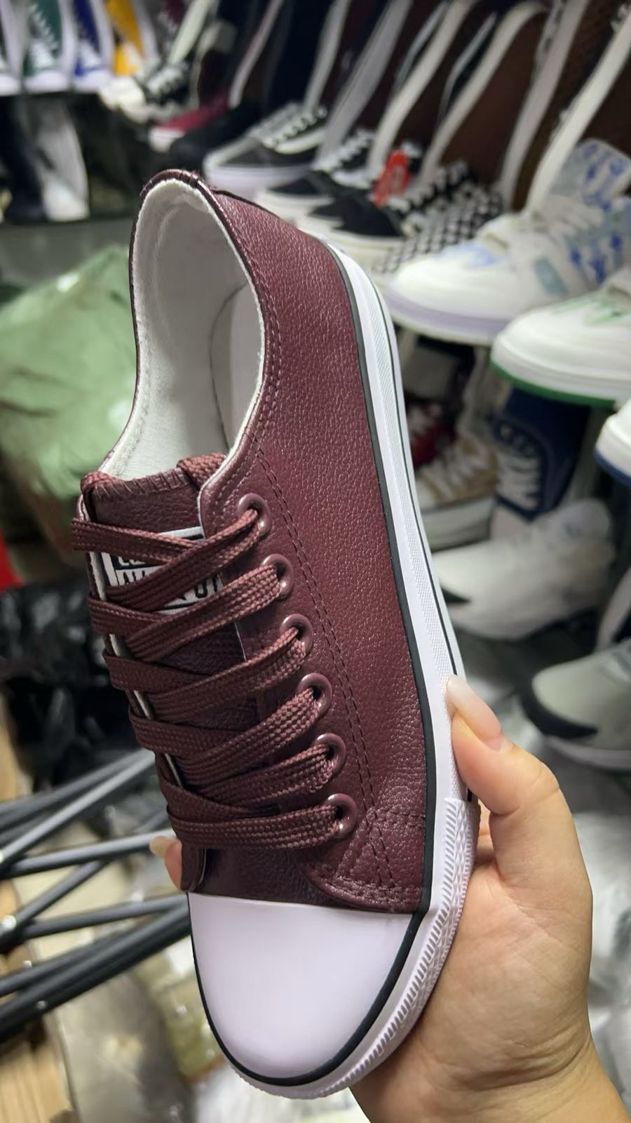 Converse Maroon White